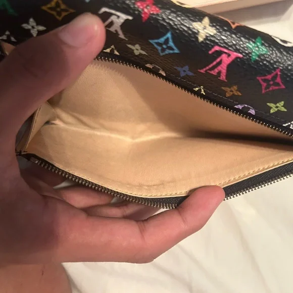 Louis Vuitton Eugenie Long Wallet In Black Multicolor - Picture 4 of 9